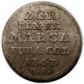 Picture for: Dwugrosz 1767 Stanisław August Poniatowski Warszawa