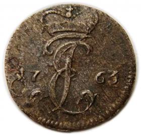 Picture for: Courland groschen 1763 Ernest Jan Biron Duchy of Courland Jelgava