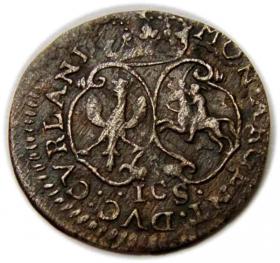 Picture 2 for: Courland groschen 1763 Ernest Jan Biron Duchy of Courland Jelgava