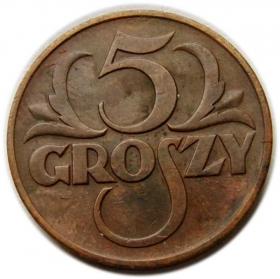Picture for: 5 groschen 1937 Second Polish Republic Warszawa