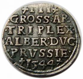 Picture 2 for: Trojak 1544 Albrecht Hohenzollern Księstwo Pruskie Królewiec