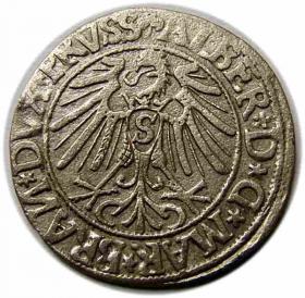 Picture 2 for: Grosz 1544 Albrecht Hohenzollern Księstwo Pruskie Królewiec