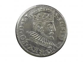 Trojak 1592, Ryga, Zygmunt III Waza