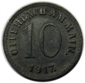 Picture for: 10 pfennigs 1917 Offenbad Germany