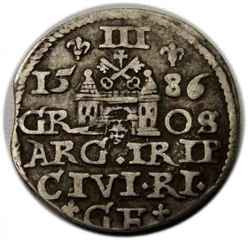 Picture 2 for: Trojak 1586 Stefan Batory Ryga