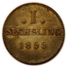 Picture for: 1 sechsling 1855 Hamburg
