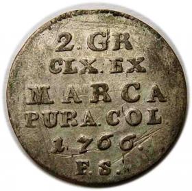 Picture for: Dwugrosz 1766 Stanisław August Poniatowski Warszawa