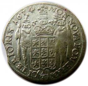 1/3 talara 1674 Karol XI Pomorze Szczecin