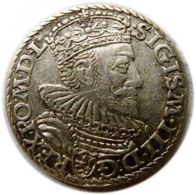 Trojak 1592 Zygmunt III Waza Malbork