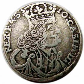 Picture for: 1/4 thaler ort 18 groschen 1657 John Casimir Krakow