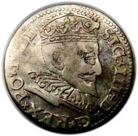 Trojak 1594 Zygmunt III Waza Ryga