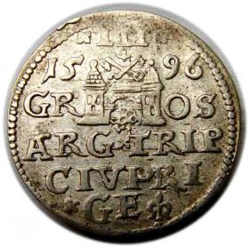 Picture 2 for: Trojak 1596 Zygmunt III Waza Ryga