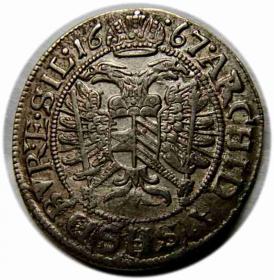 Picture 2 for: 3 krajcary 1667 Leopold I Wrocław