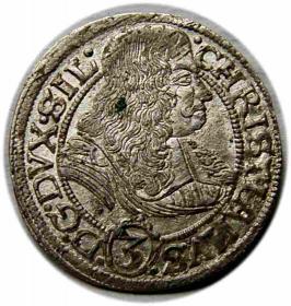 Picture for: 3 krajcary 1668 Christian Wołowski Księstwo Brzesko  Legnicko  Wołowskie Brzeg