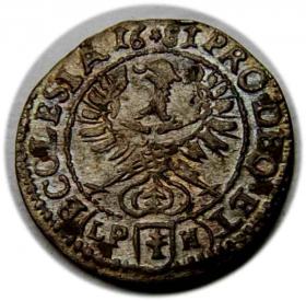 Picture 2 for: 1 krajcar 1671 Fryderyk Heski Księstwo Nyskie Biskupów Wrocławskich Nysa