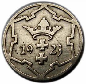 Picture 2 for: 5 fenigów 1923 Wolne Miasto Gdańsk Berlin