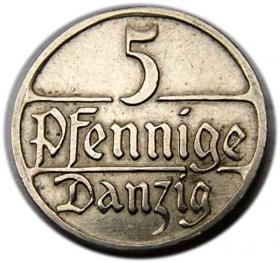 Picture for: 5 fenigów 1928 Wolne Miasto Gdańsk Berlin