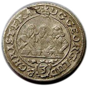 Picture for: 3 krajcary 1657 Jerzy III Ludwik IV Chrystian Księstwo Brzesko  Legnicko  Wołowskie Brzeg