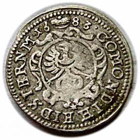 Picture 2 for: 1 krajcar 1683 Krystian Ulryk Wirtemberski Księstwo Oleśnickie Oleśnica