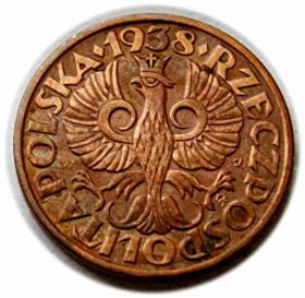Picture 2 for: 2 grosze 1938 II RP Warszawa