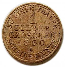1 silber grosz 1830 Fryderyk Wilhelm III Prusy Berlin