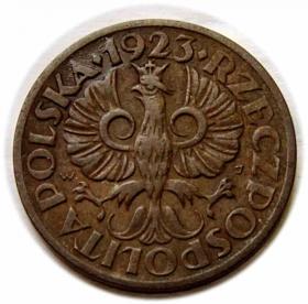 Picture 2 for: 5 groszy 1923 II RP Warszawa