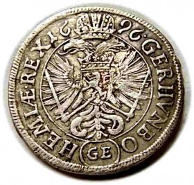 Picture 2 for: 3 krajcary 1696 Leopold I Habsburg Czechy Praga