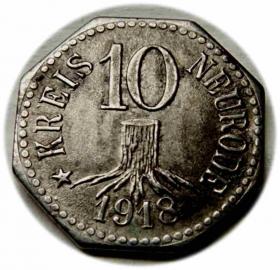 Picture 2 for: 10 fenigów 1918 Nowa Ruda / Neurode