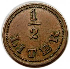 Picture for: Żeton na 1/2 litra, Niemcy