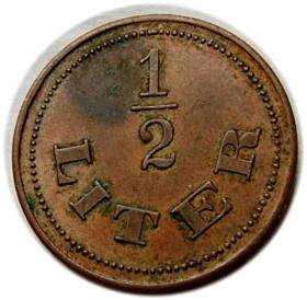 Picture 2 for: Żeton na 1/2 litra, Niemcy