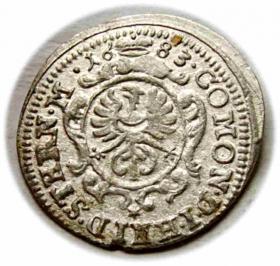 Picture 2 for: 1 krajcar 1683 Krystian Ulryk Wirtemberski Księstwo Oleśnickie Oleśnica