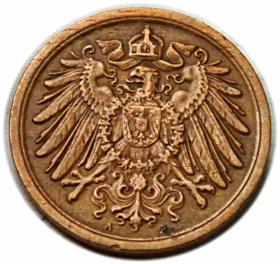 Picture 2 for: 2 pfennig 1908 Wilhelm II Hohenzollern Germany Berlin