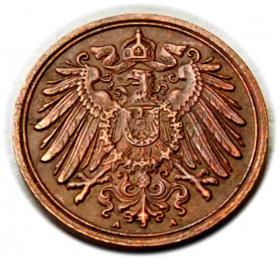 Picture 2 for: 1 fenig 1907 Wilhelm II Hohenzollern Niemcy Berlin