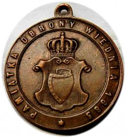 Medal 200  lecie obrony Wiednia Jan III Sobieski