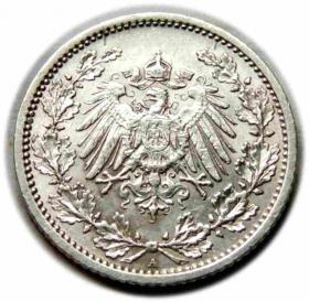 Picture 2 for: 1/2 marki 1911 Wilhelm II Hohenzollern Niemcy Berlin
