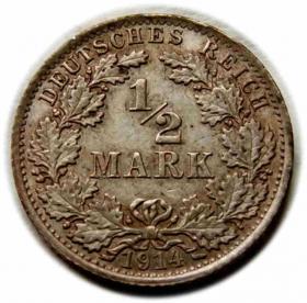 Picture for: 1/2 mark 1914 Wilhelm Germany Berlin