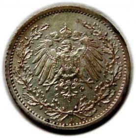 Picture 2 for: 1/2 mark 1914 Wilhelm Germany Berlin