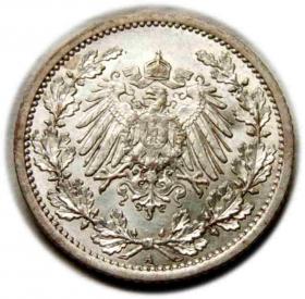 Picture 2 for: 1/2 marki 1914 Wilhelm II Hohenzollern Niemcy Berlin