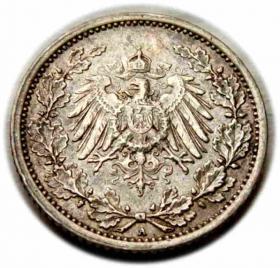Picture 2 for: 1/2 mark 1915 Wilhelm Germany Berlin