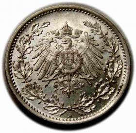 Picture 2 for: 1/2 marki 1915 Wilhelm II Hohenzollern Niemcy Berlin