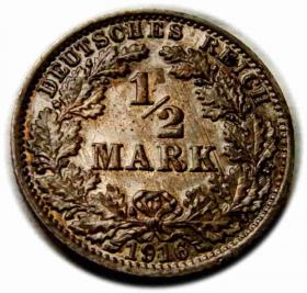 Picture for: 1/2 mark 1916 Wilhelm Germany Berlin
