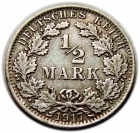 Picture for: 1/2 mark 1917 Wilhelm Germany Berlin