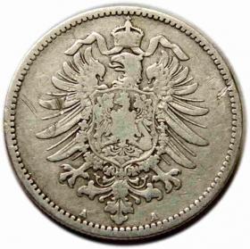 Picture 2 for: 1 marka 1881 Wilhelm I Hohenzollern Niemcy Berlin