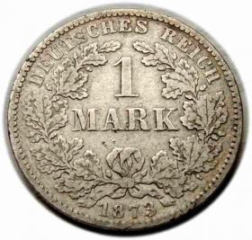 Picture 2 for: 1 marka 1873 Wilhelm I Hohenzollern Niemcy Hanower