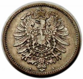 Picture 2 for: 1 marka 1874 Wilhelm I Hohenzollern Berlin