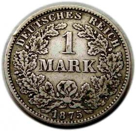 Picture for: 1 marka 1875 Wilhelm I Hohenzollern Niemcy Darmstadt