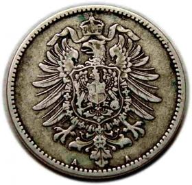 Picture 2 for: 1 marka 1876 Wilhelm I Hohenzollern Niemcy Berlin