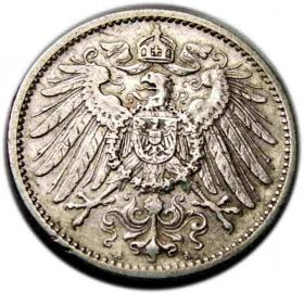 1 marka 1901 Wilhelm II Hohenzollern Niemcy Berlin