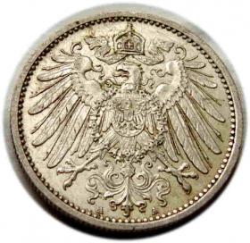 1 marka 1909 Wilhelm II Hohenzollern Niemcy Berlin