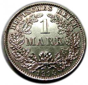 Picture for: 1 marka 1914 Wilhelm II Hohenzollern Niemcy Hamburg